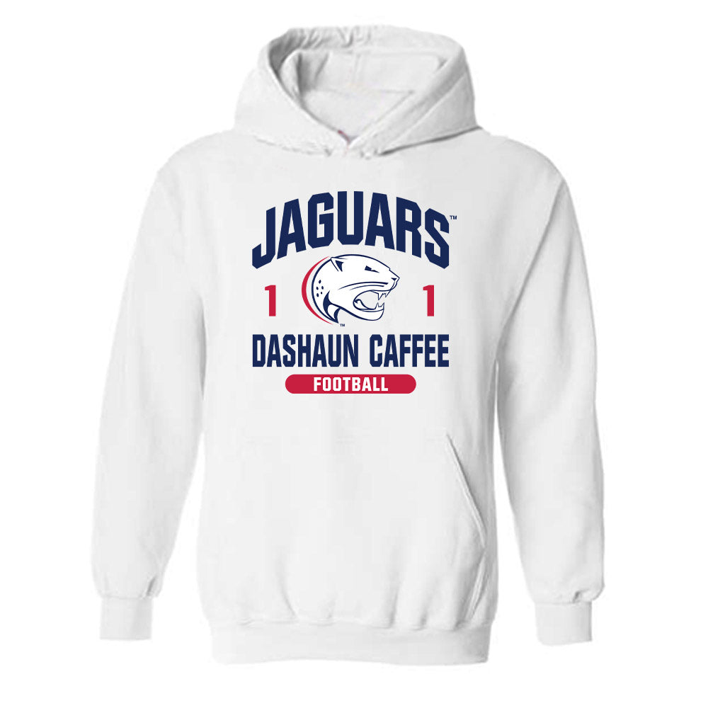 South Alabama - NCAA Football : Dashaun Caffee - Classic Fashion Shersey Hooded Sweatshirt