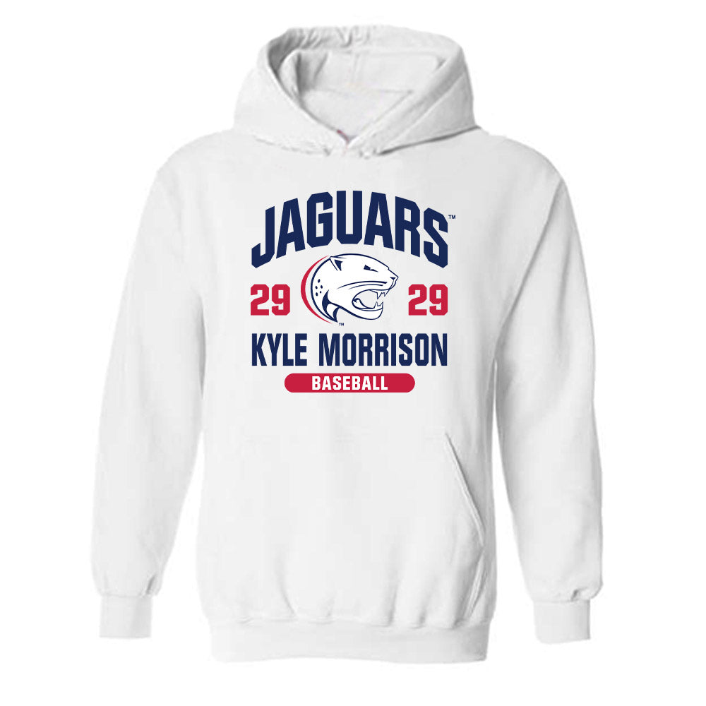 South Alabama - NCAA Baseball : Kyle Morrison - Classic Fashion Shersey Hooded Sweatshirt