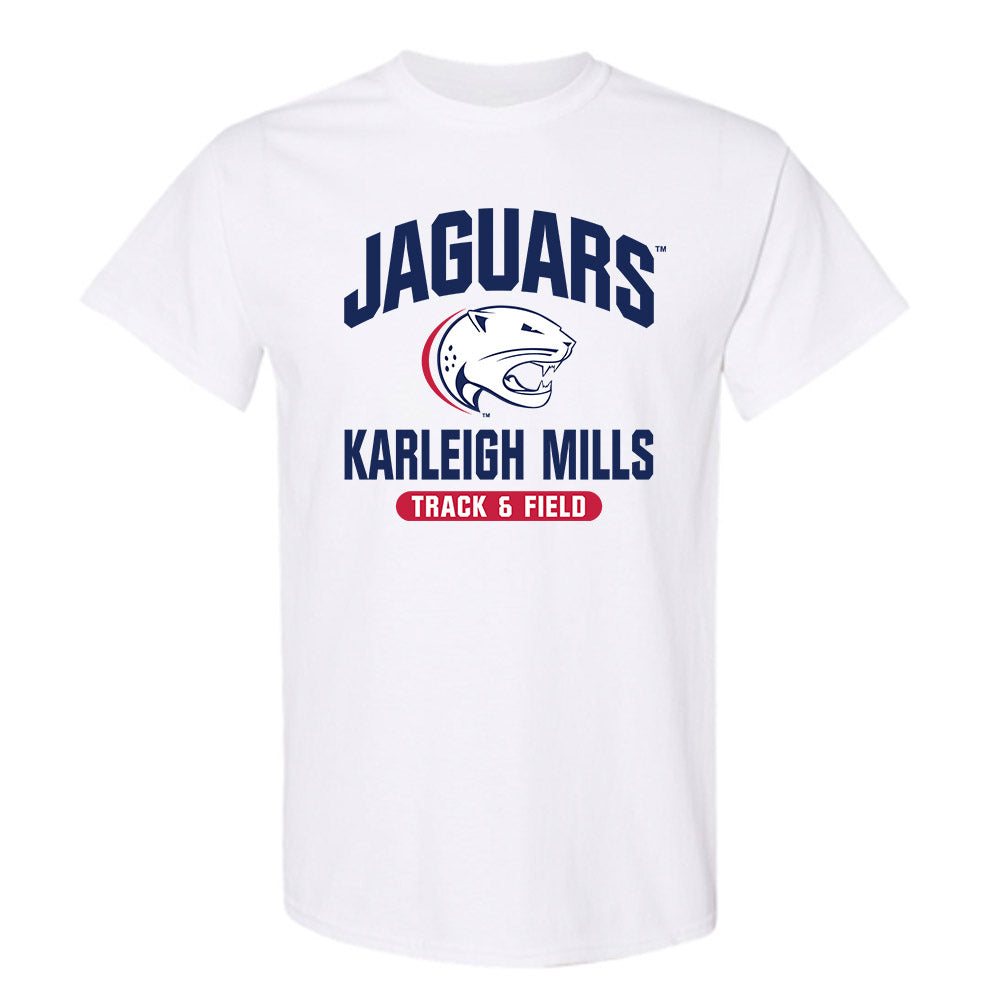 South Alabama - NCAA Women's Track & Field : Karleigh Mills - Classic Fashion Shersey T-Shirt-0