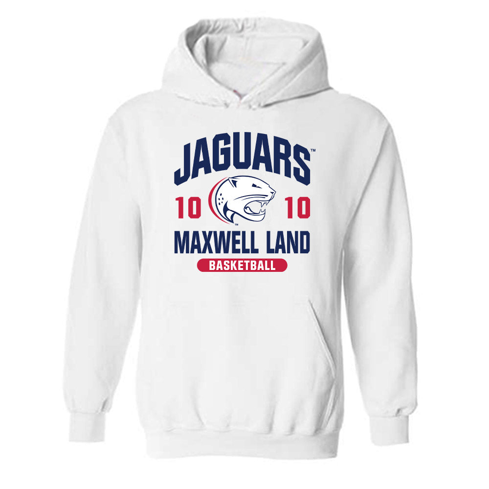 South Alabama - NCAA Men's Basketball : Maxwell Land - Classic Fashion Shersey Hooded Sweatshirt