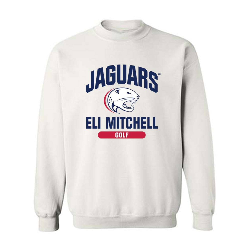 South Alabama - NCAA Men's Golf : Eli Mitchell - Classic Fashion Shersey Crewneck Sweatshirt