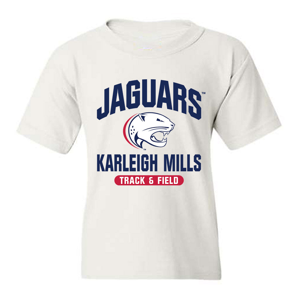 South Alabama - NCAA Women's Track & Field : Karleigh Mills - Classic Fashion Shersey Youth T-Shirt-0