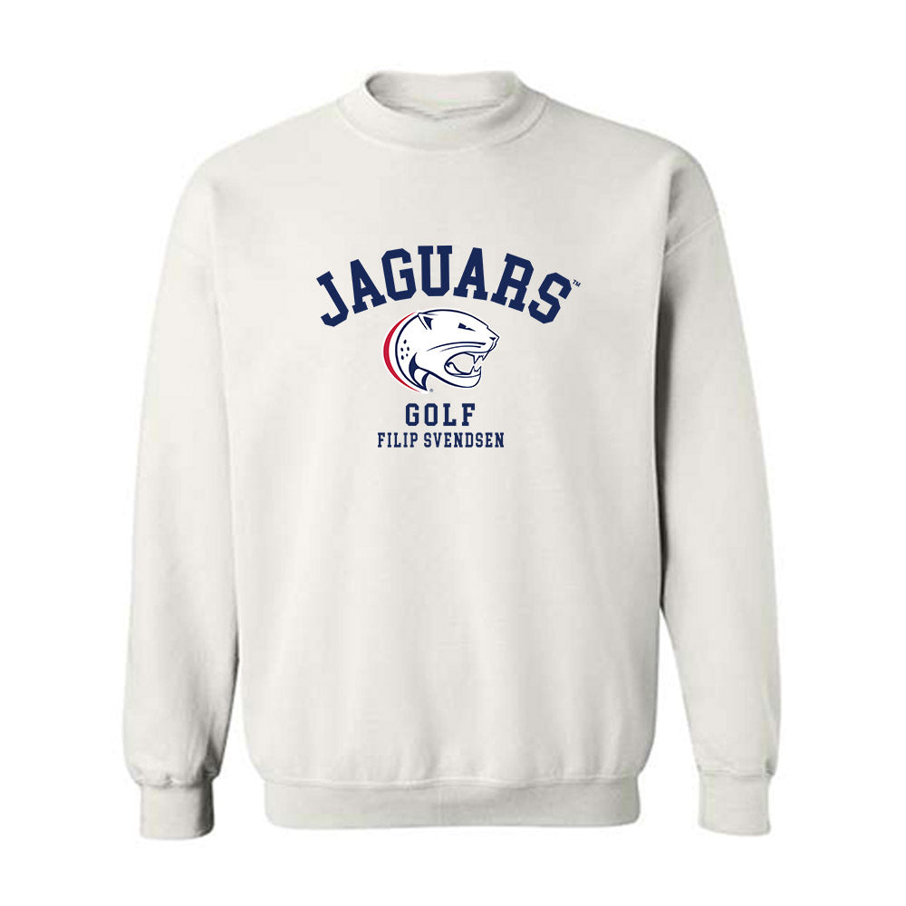 South Alabama - NCAA Men's Golf : Filip Svendsen - Classic Fashion Shersey Crewneck Sweatshirt-0