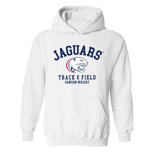 South Alabama - NCAA Women's Track & Field : Dawson Wright - Classic Fashion Shersey Hooded Sweatshirt-0