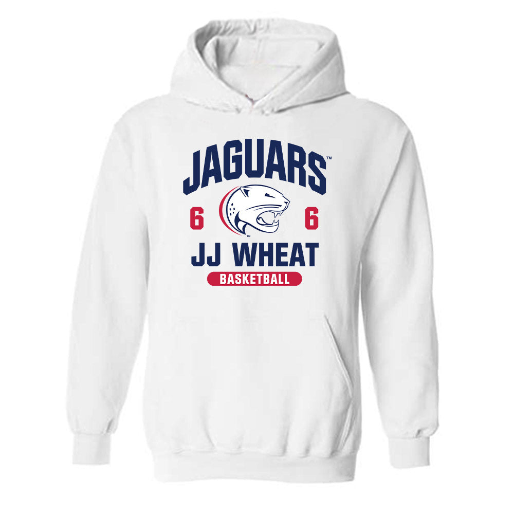 South Alabama - NCAA Men's Basketball : Jj Wheat - Classic Fashion Shersey Hooded Sweatshirt