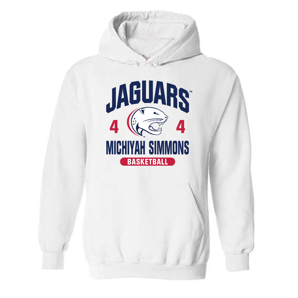 South Alabama - NCAA Women's Basketball : Michiyah Simmons - Classic Fashion Shersey Hooded Sweatshirt