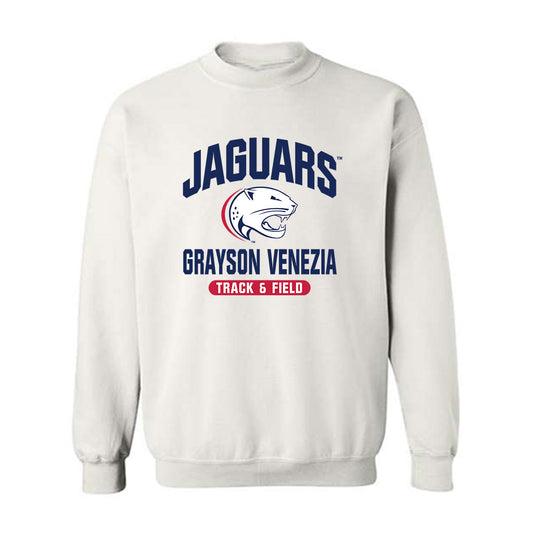 South Alabama - NCAA Men's Track & Field : Grayson Venezia - Classic Fashion Shersey Crewneck Sweatshirt