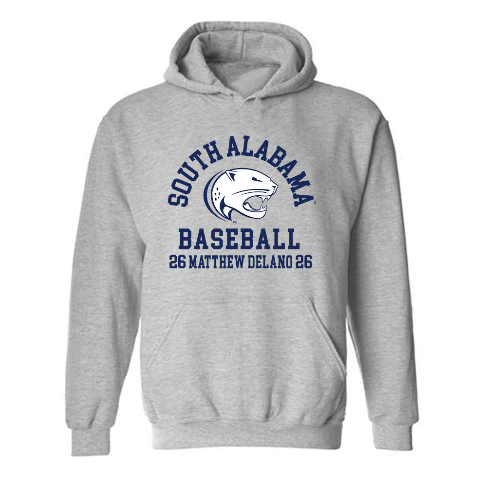 South Alabama - NCAA Baseball : Matthew DeLano - Classic Fashion Shersey Hooded Sweatshirt