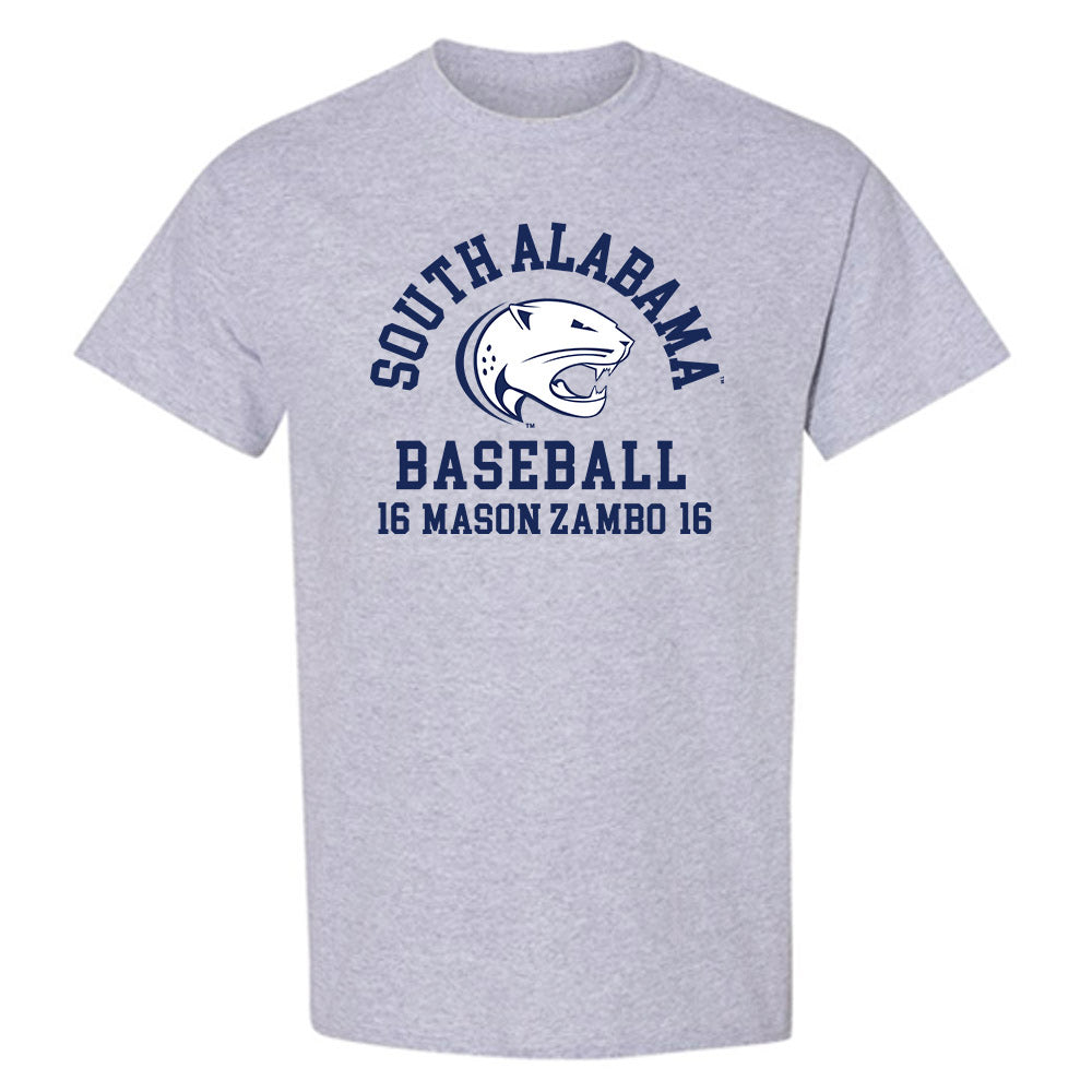 South Alabama - NCAA Baseball : Mason Zambo - Classic Fashion Shersey T-Shirt