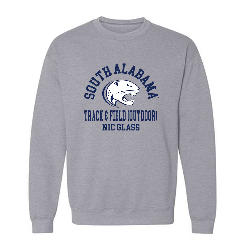 South Alabama - NCAA Men's Track & Field : Nic Glass - Classic Fashion Shersey Crewneck Sweatshirt