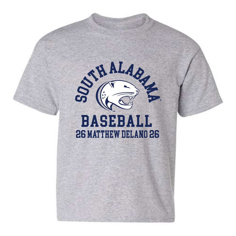 South Alabama - NCAA Baseball : Matthew DeLano - Classic Fashion Shersey Youth T-Shirt