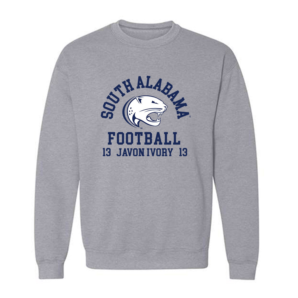 South Alabama - NCAA Football : Javon Ivory - Classic Fashion Shersey Crewneck Sweatshirt