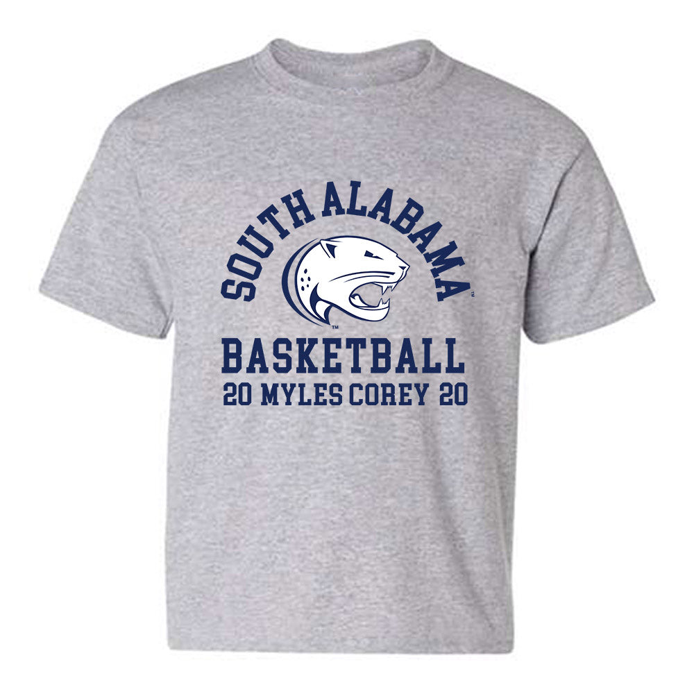 South Alabama - NCAA Men's Basketball : Myles Corey - Classic Fashion Shersey Youth T-Shirt-0