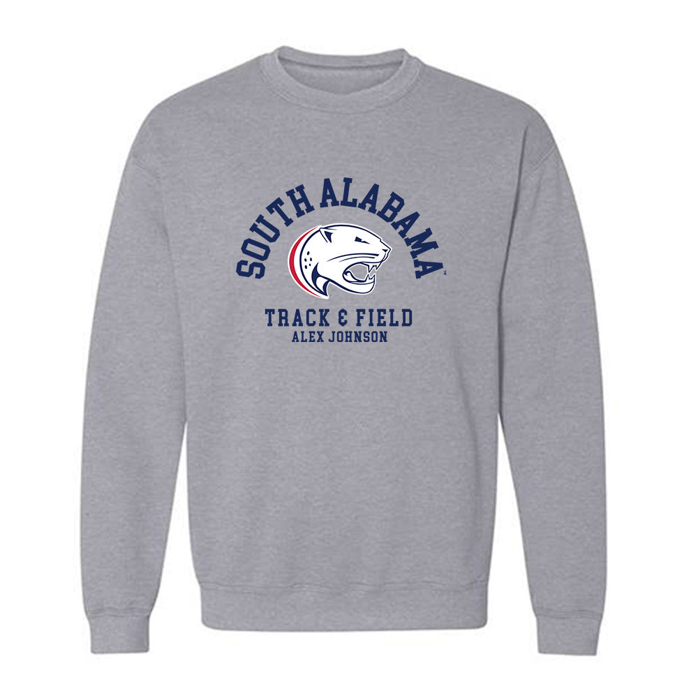 South Alabama - NCAA Men's Track & Field : Alex Johnson - Classic Fashion Shersey Crewneck Sweatshirt-0