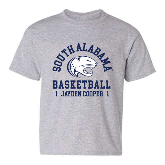 South Alabama - NCAA Men's Basketball : Jayden Cooper - Classic Fashion Shersey Youth T-Shirt