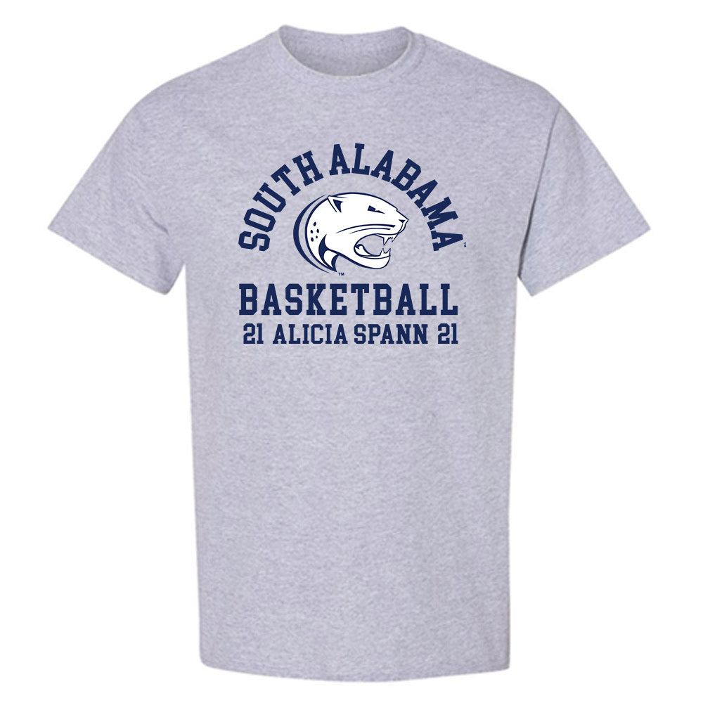 South Alabama - NCAA Women's Basketball : Alicia Spann - Classic Fashion Shersey T-Shirt