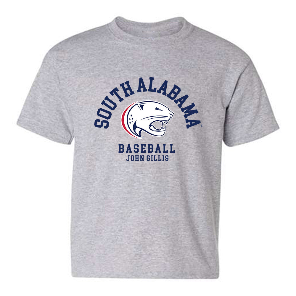 South Alabama - NCAA Baseball : John Gillis - Classic Fashion Shersey Youth T-Shirt-0