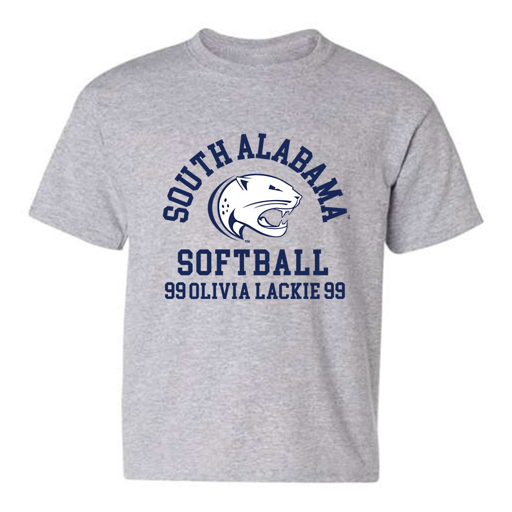 South Alabama - NCAA Softball : Olivia Lackie - Classic Fashion Shersey Youth T-Shirt