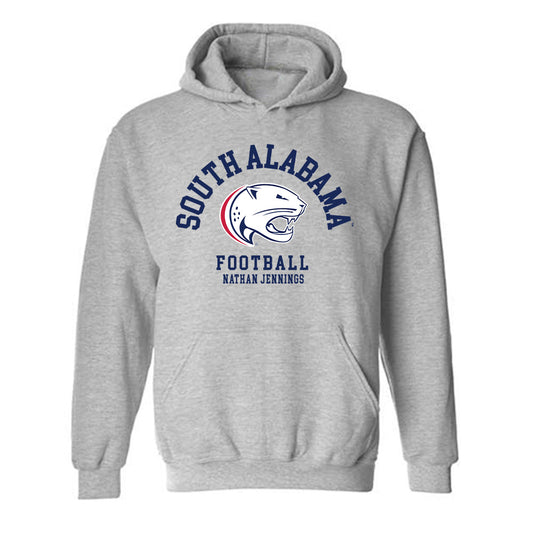 South Alabama - NCAA Football : Nathan Jennings - Classic Fashion Shersey Hooded Sweatshirt-0