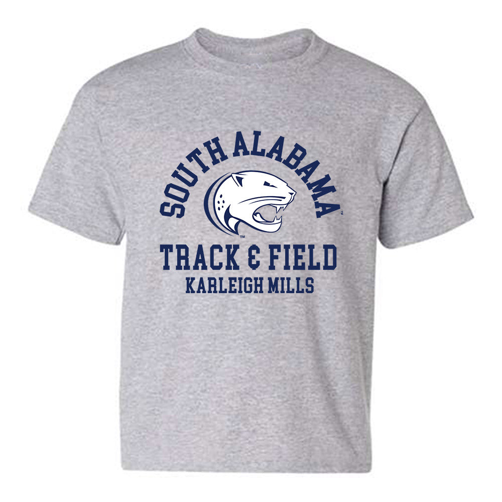 South Alabama - NCAA Women's Track & Field : Karleigh Mills - Classic Fashion Shersey Youth T-Shirt-0