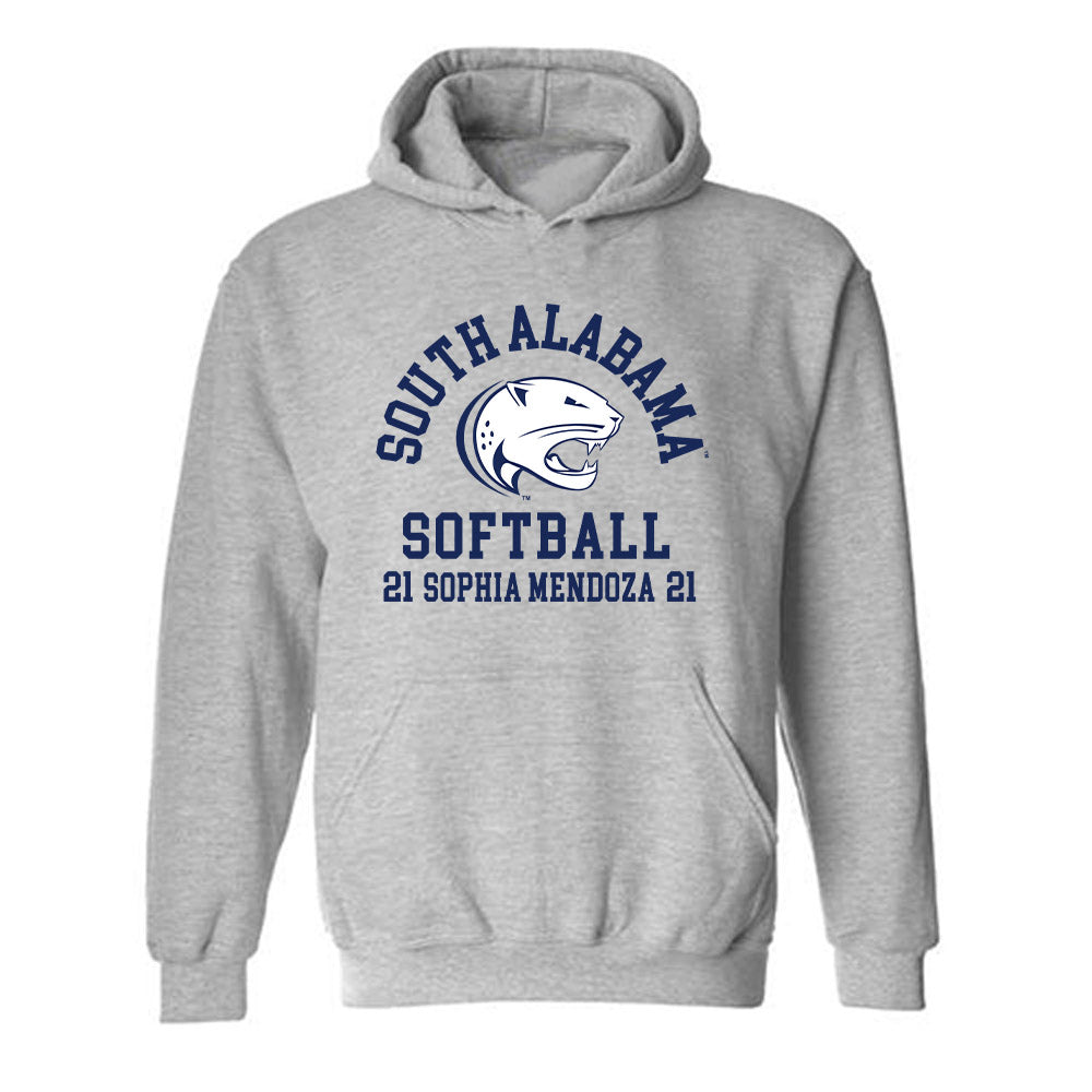 South Alabama - NCAA Softball : Sophia Mendoza - Classic Fashion Shersey Hooded Sweatshirt