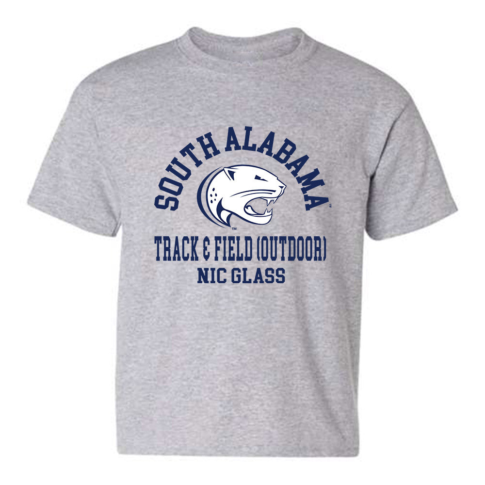 South Alabama - NCAA Men's Track & Field : Nic Glass - Classic Fashion Shersey Youth T-Shirt