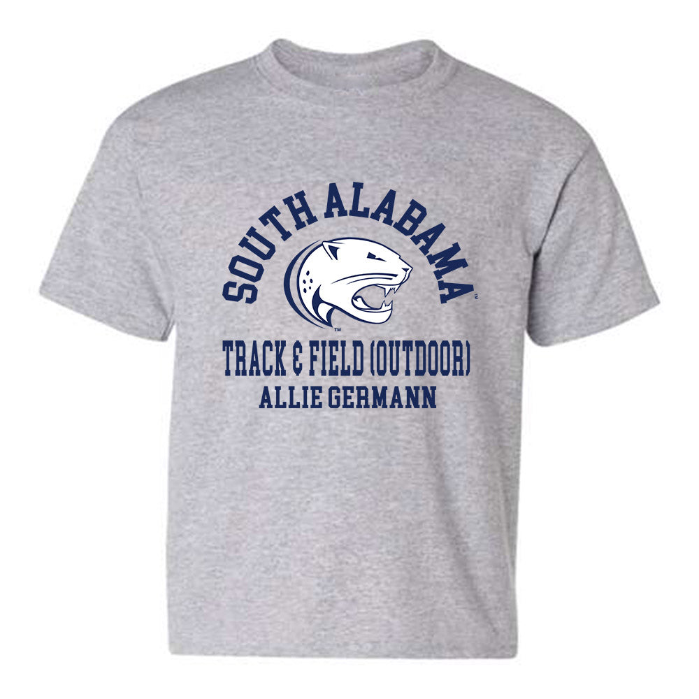 South Alabama - NCAA Women's Track & Field : Allie Germann - Classic Fashion Shersey Youth T-Shirt