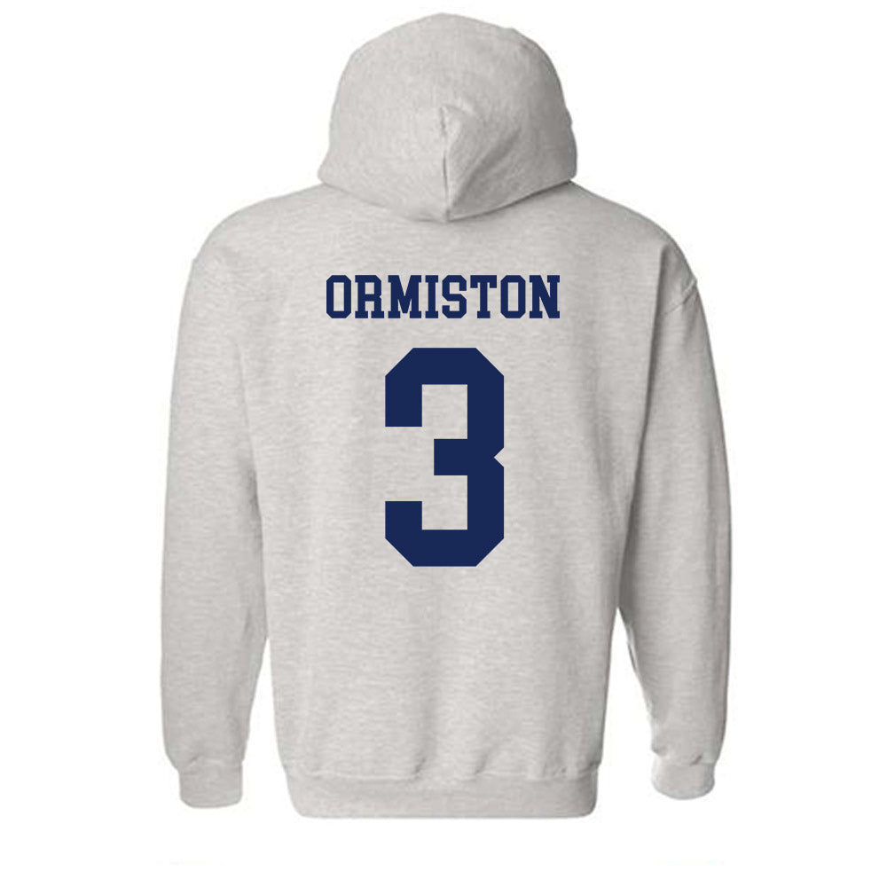 South Alabama - NCAA Men's Basketball : Elijah Ormiston - Classic Fashion Shersey Hooded Sweatshirt-1