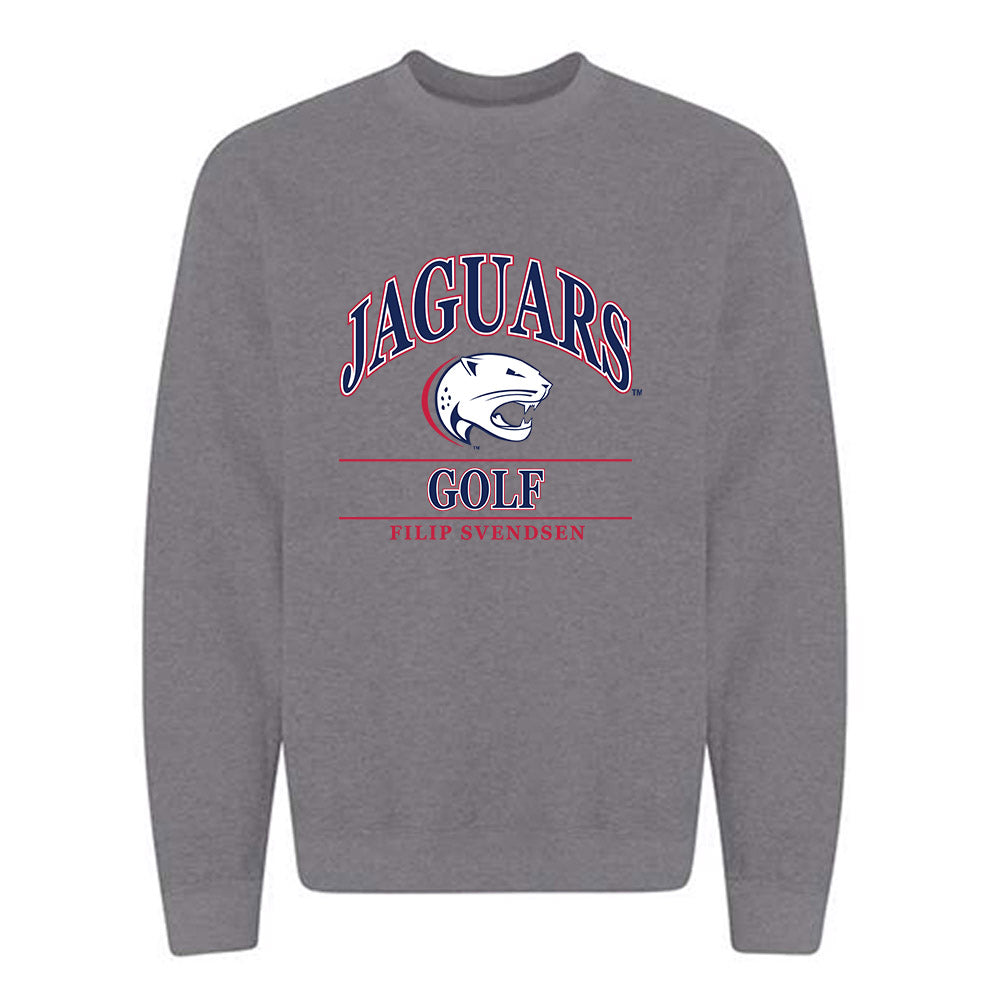 South Alabama - NCAA Men's Golf : Filip Svendsen - Classic Fashion Shersey Crewneck Sweatshirt-0