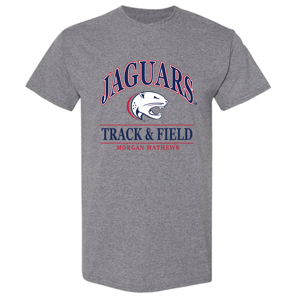 South Alabama - NCAA Women's Track & Field : Morgan Mathews - Classic Fashion Shersey T-Shirt-0