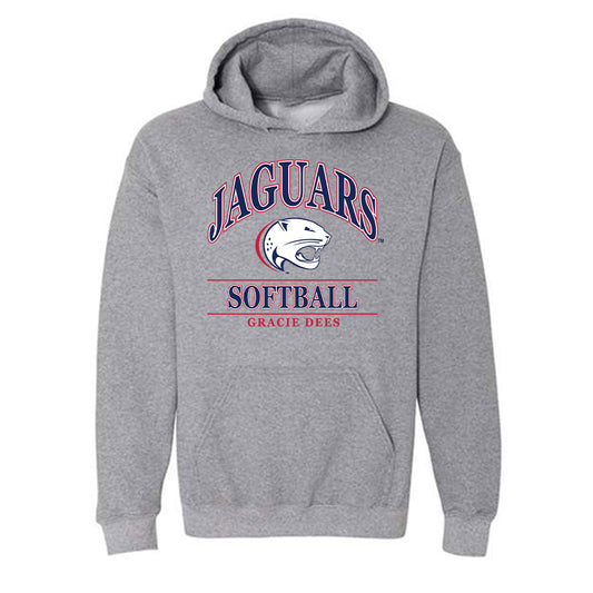 South Alabama - NCAA Softball : Gracie Dees - Classic Fashion Shersey Hooded Sweatshirt-0