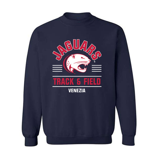 South Alabama - NCAA Men's Track & Field : Grayson Venezia - Classic Fashion Shersey Crewneck Sweatshirt