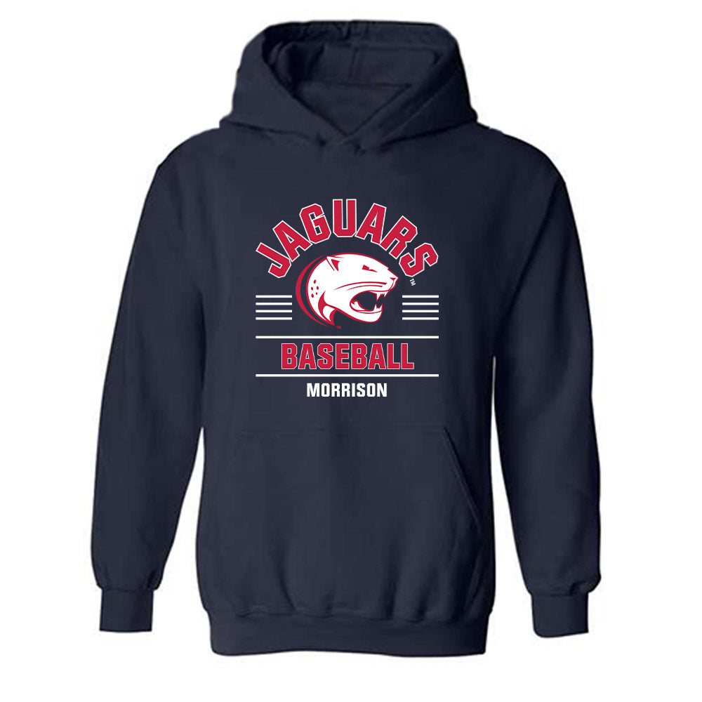 South Alabama - NCAA Baseball : Kyle Morrison - Classic Fashion Shersey Hooded Sweatshirt