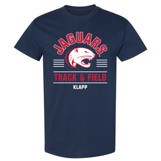 South Alabama - NCAA Men's Track & Field : Benton Klapp - Classic Fashion Shersey T-Shirt-0