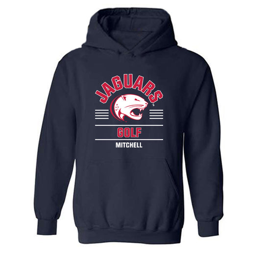 South Alabama - NCAA Men's Golf : Eli Mitchell - Classic Fashion Shersey Hooded Sweatshirt