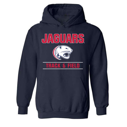 South Alabama - NCAA Women's Track & Field : Allie Germann - Classic Fashion Shersey Hooded Sweatshirt-0