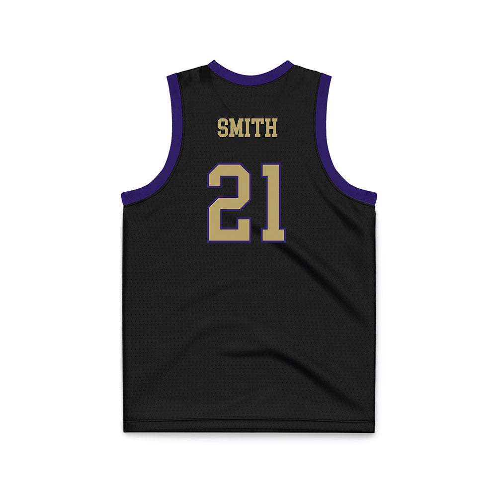 JMU - NCAA Men's Basketball : Aj Smith - Black Basketball Jersey