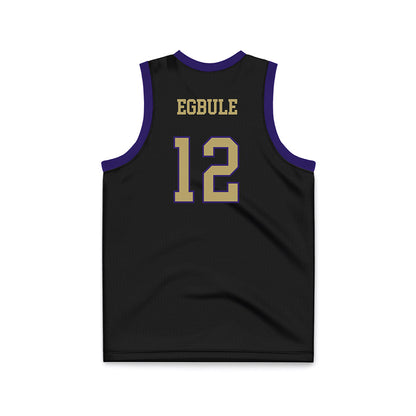 JMU - NCAA Men's Basketball : Oriekose Egbule - Black Basketball Jersey-1