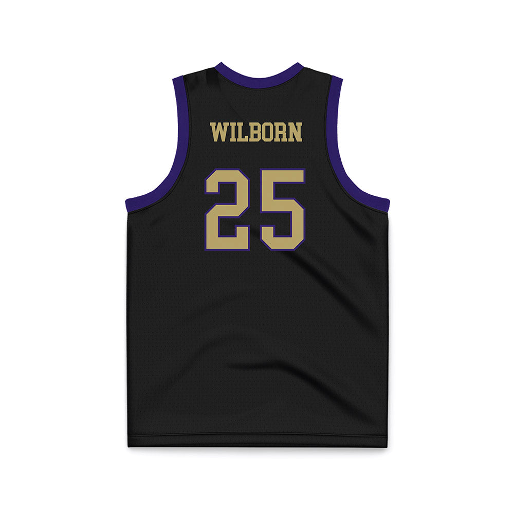 JMU - NCAA Men's Basketball : Eli Wilborn - Black Basketball Jersey-1