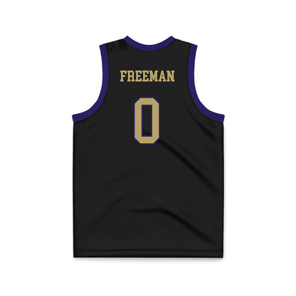 JMU - NCAA Men's Basketball : Mark Freeman - Black Basketball Jersey