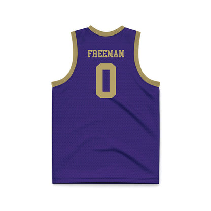 JMU - NCAA Men's Basketball : Mark Freeman - Purple Basketball Jersey