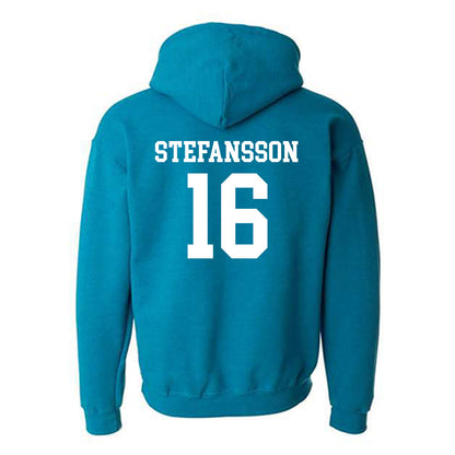 Coastal Carolina - NCAA Men's Soccer : Gudjon Stefansson - Classic Shersey Hooded Sweatshirt-1