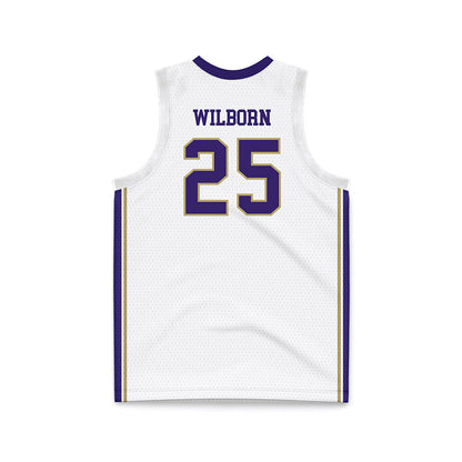 JMU - NCAA Men's Basketball : Eli Wilborn - White Basketball Jersey-1