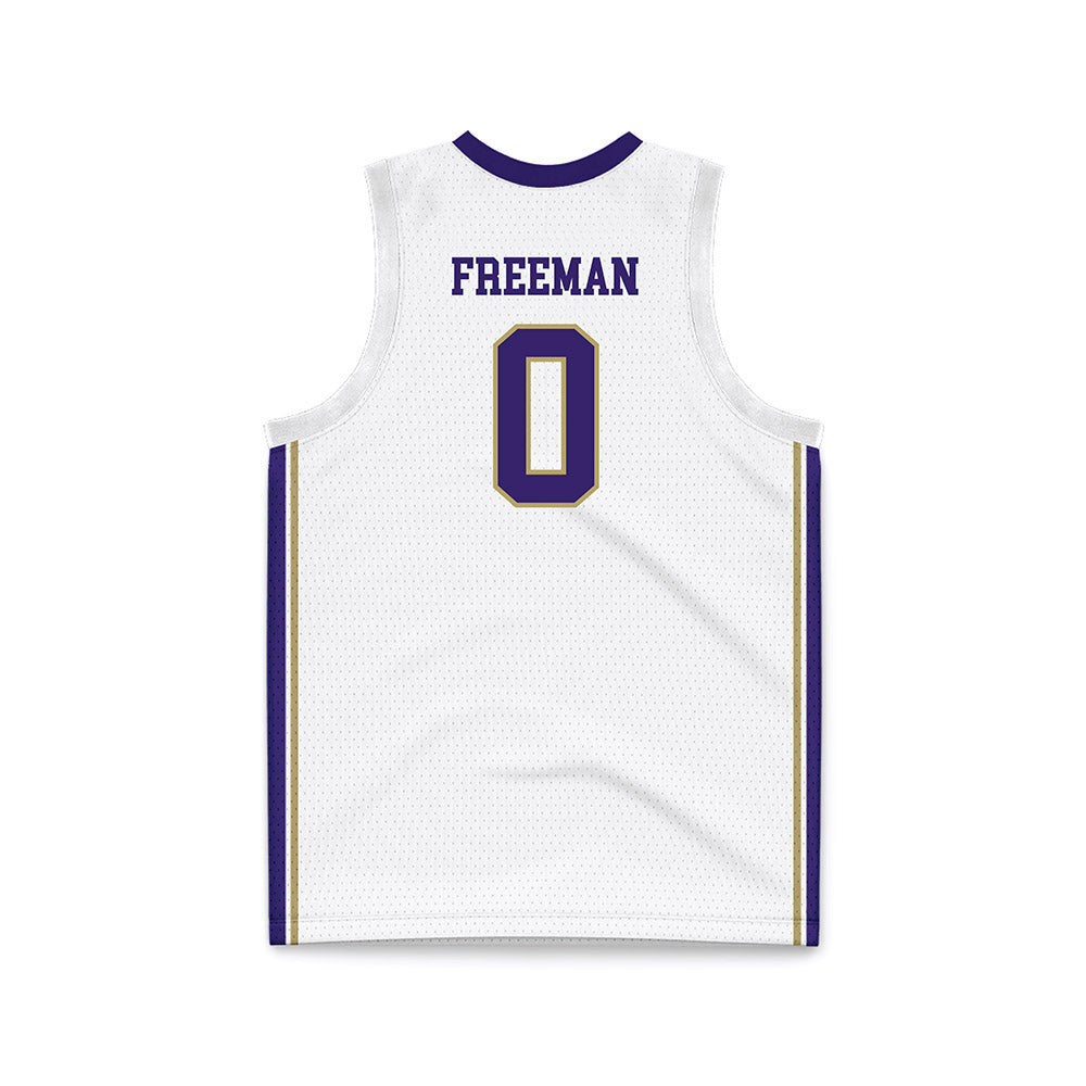 JMU - NCAA Men's Basketball : Mark Freeman - White Basketball Jersey