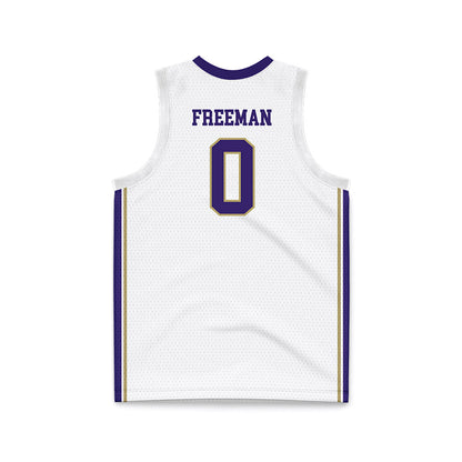 JMU - NCAA Men's Basketball : Mark Freeman - White Basketball Jersey