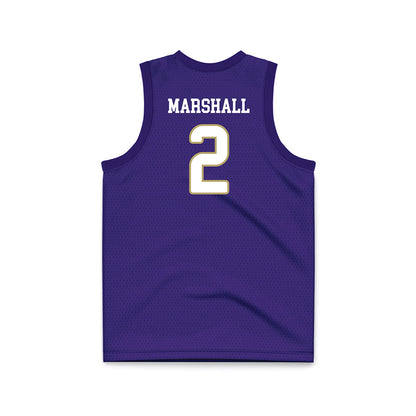 JMU - NCAA Women's Basketball : Kylie Marshall - Purple Basketball Jersey-1