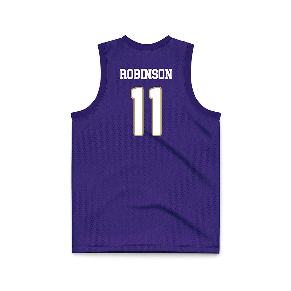 JMU - NCAA Women's Basketball : Bree Robinson - Purple Basketball Jersey-1
