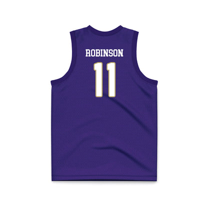 JMU - NCAA Women's Basketball : Bree Robinson - Purple Basketball Jersey-1
