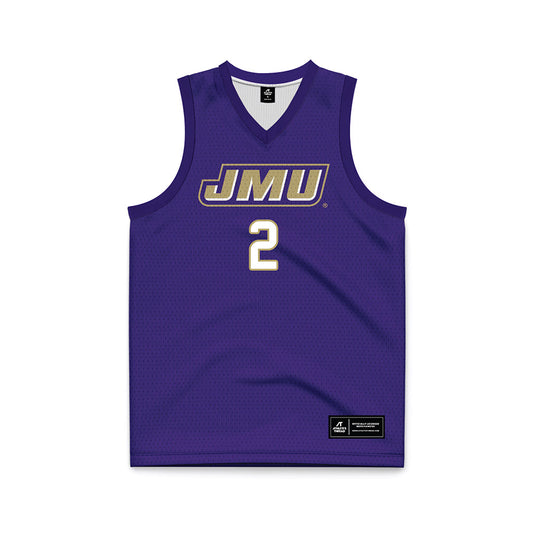 JMU - NCAA Women's Basketball : Kylie Marshall - Purple Basketball Jersey-0