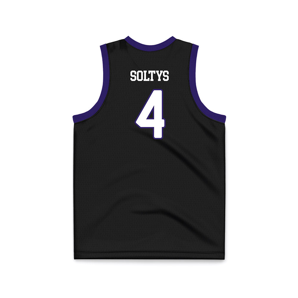 JMU - NCAA Women's Basketball : Delilah Soltys - Black Basketball Jersey-1
